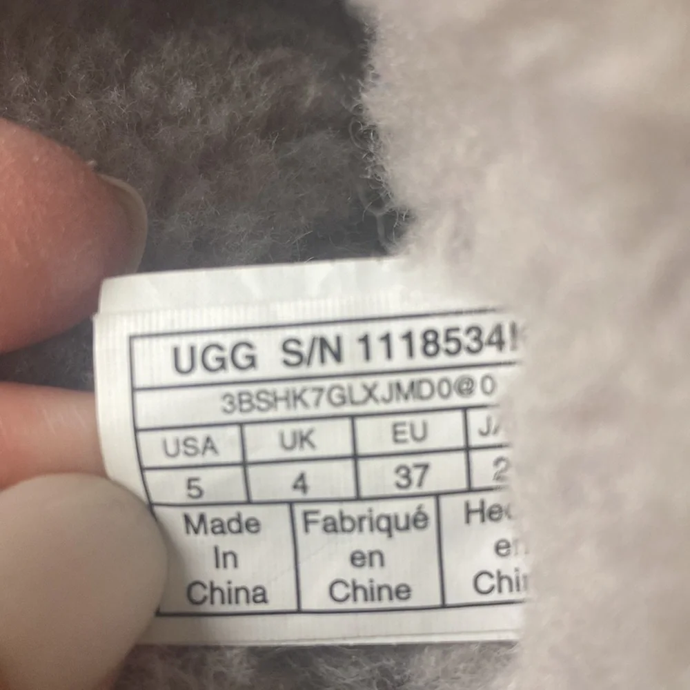 UGG Australia Glitter Shimmer Sherpa lined   Warm Boots Silver Size 5 Suede
